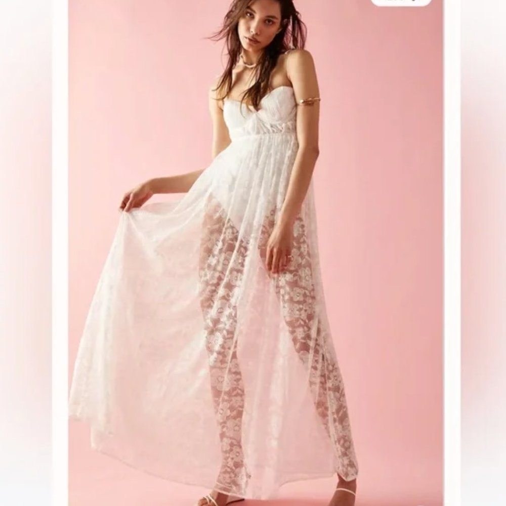 NEW For Love & Lemons Lorena Maxi Dress
